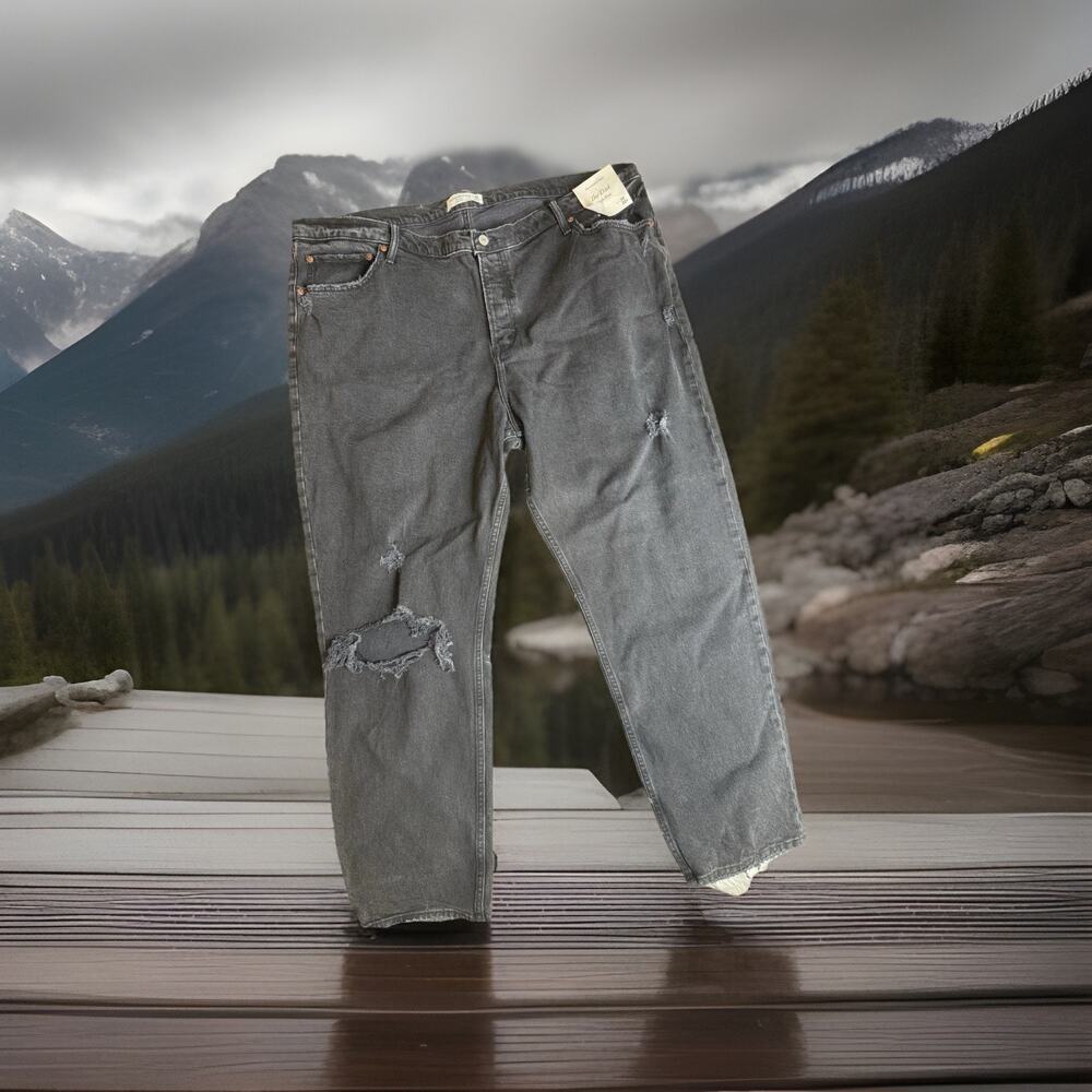 Abercrombie & Fitch Jeans Womens 36/22 R The Dad High Rise Distressed Baggy